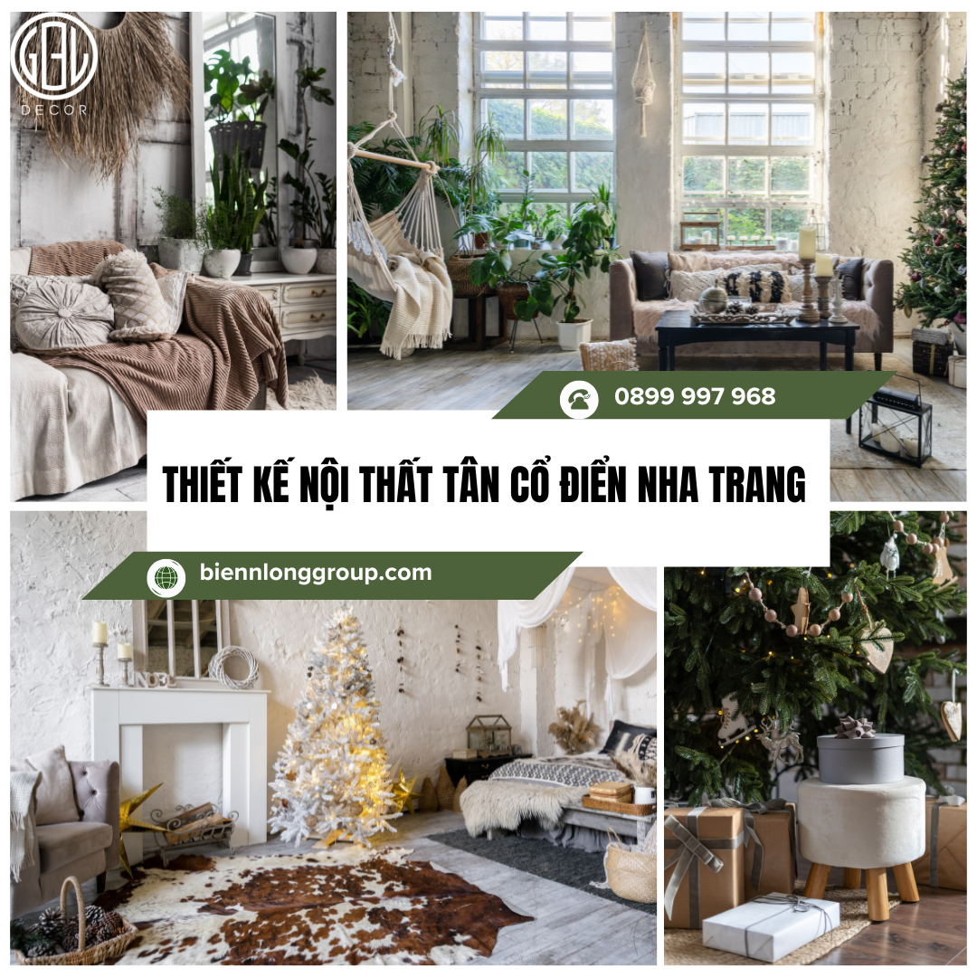 Thiết kế nội thất tân cổ điển Nha Trang